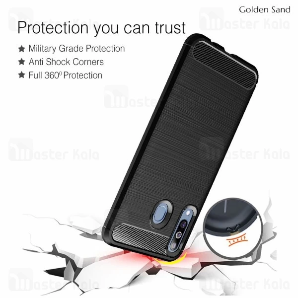 قاب Samsung Galaxy M30 Fiber Carbon Rugged Armor Case