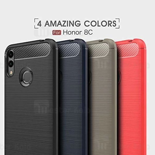قاب Huawei Honor 8C Fiber Carbon Rugged Armor Case