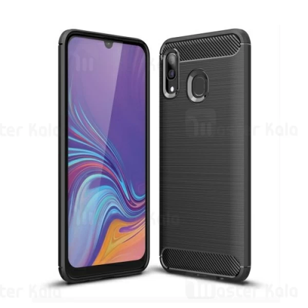 قاب Samsung Galaxy A40 Fiber Carbon Rugged Armor Case