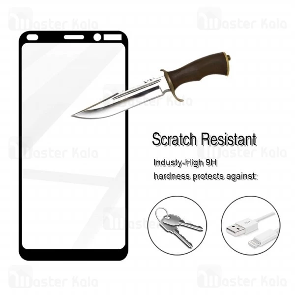 محافظ صفحه شیشه ای تمام صفحه تمام چسب نوکیا Nokia 9 PureView Glass