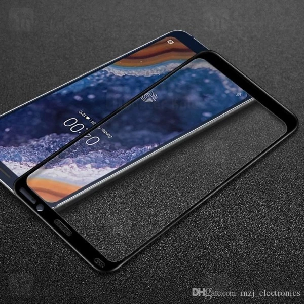 محافظ صفحه شیشه ای تمام صفحه تمام چسب نوکیا Nokia 9 PureView Glass