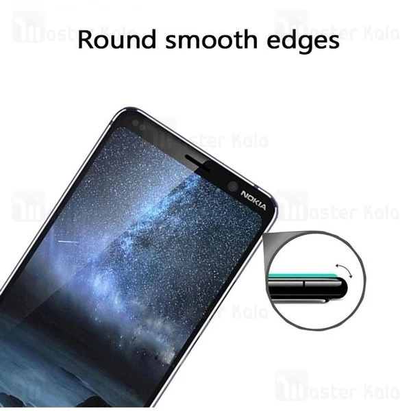 محافظ صفحه شیشه ای تمام صفحه تمام چسب نوکیا Nokia 9 PureView Glass