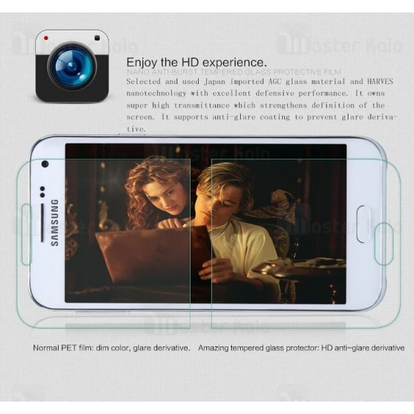 گلس نیلکین Samsung Galaxy E7 / E700 Nillkin H Plus Glass