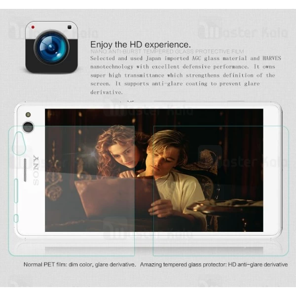 گلس نیلکین Sony Xperia C4 Nillkin H Plus Glass