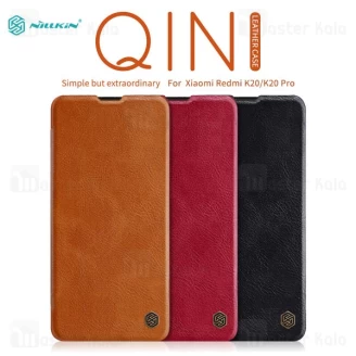 کیف چرمی نیلکین شیائومی Xiaomi Redmi K20 / K20 Pro / Mi9T / Mi9T Pro Nillkin Qin Leather Case