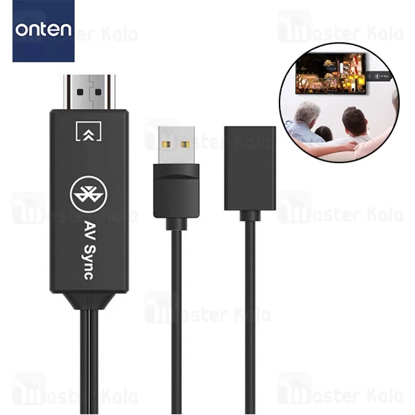 کابل و دانگل بلوتوث HDMI سه کاره ONTEN OTN-75003 HDTV Adapter 3 in 1