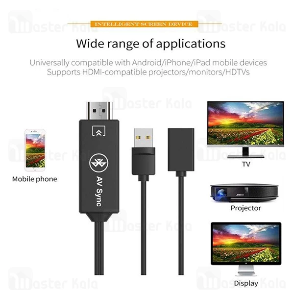 کابل و دانگل بلوتوث HDMI سه کاره ONTEN OTN-75003 HDTV Adapter 3 in 1