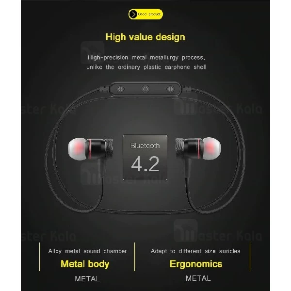 هندزفری بلوتوث اوی AWEI B922bl Wireless Earphone طراحی مگنتی