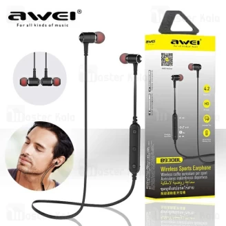 هندزفری بلوتوث اوی AWEI B930bl Wireless Earphone طراحی مگنتی