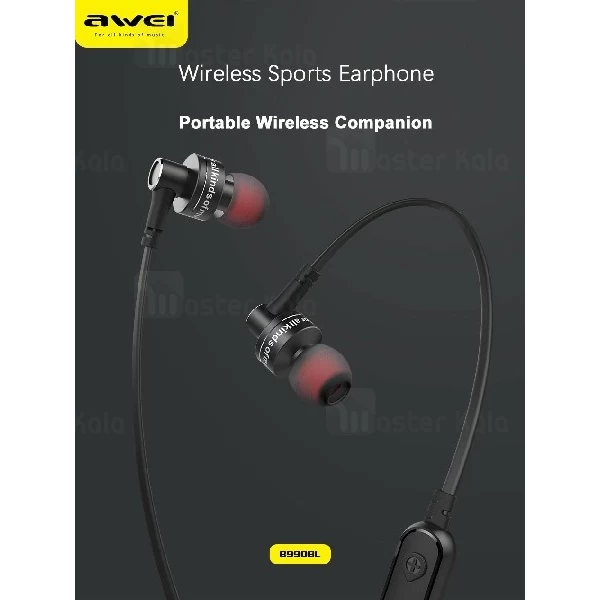 هندزفری بلوتوث اوی AWEI B990bl Wireless Earphone طراحی گردنی