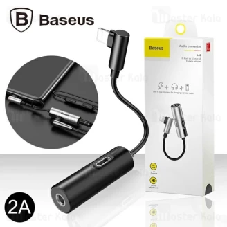 کابل تبدیل لایتنینگ اتصال همزمان هندزفری و شارژر بیسوس Baseus Audio Converter CALL42-01