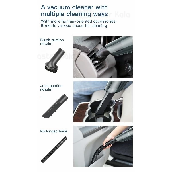 جارو برقی ماشین بیسوس Baseus shark one H-505 Car vacuum cleane ACH505-B01