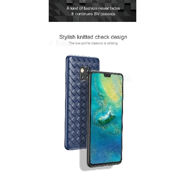 قاب طرح چرم و حصیری HUAWEI Mate 20 Pro Baseus Weaving WIHWMATE20P-BV01