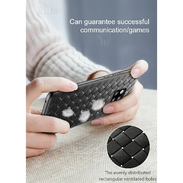 قاب طرح چرم و حصیری HUAWEI Mate 20 Pro Baseus Weaving WIHWMATE20P-BV01