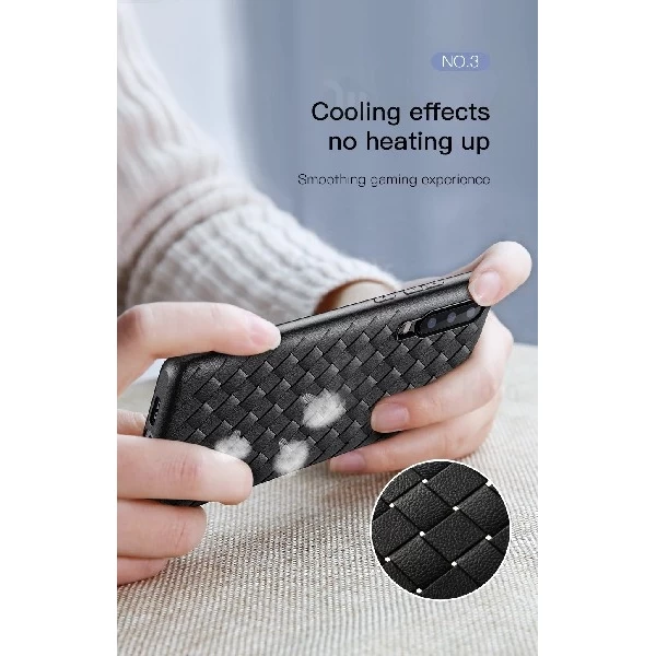 قاب طرح چرم و حصیری HUAWEI P30 Baseus Weaving WIHWP30-BV03