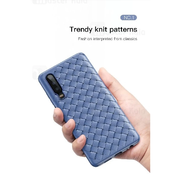 قاب طرح چرم و حصیری HUAWEI P30 Baseus Weaving WIHWP30-BV03