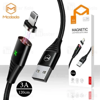 کابل لایتنینگ مک دودو Mcdodo CA-631 Data Cable توان 3 آمپر و طراحی مگنتی