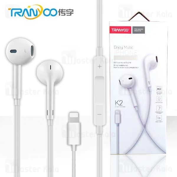 هندزفری سیمی ترانیو Tranyoo K2 Enjoy Music Handsfree طرح ایرپاد
