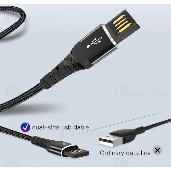 کابل لایتنینگ یسیدو Yesido CA35 Data Cable توان 2.4 آمپر و طول 1.2 متر