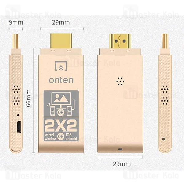 کابل و دانگل بلوتوث HDMI چهار کاره ONTEN OTN-7573 HDTV Adapter 3 in 1