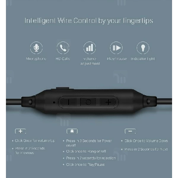 هندزفری بلوتوث بروفون Borofone BE9 Sport Ear Hook Headset طراحی گردنی