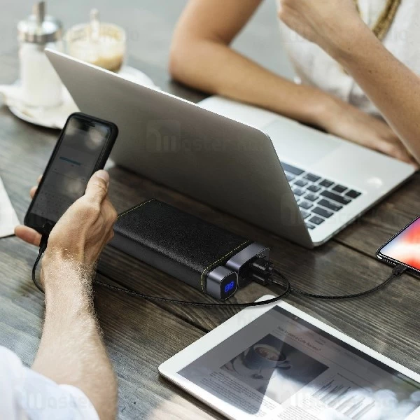 پاوربانک 20000 میلی آمپر پوریدا Puridea X02 Power Bank با روکش چرمی