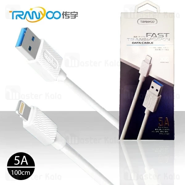 کابل لایتنینگ ترانیو Tranyoo X6 Cable توان 5 آمپر و طول 1 متر