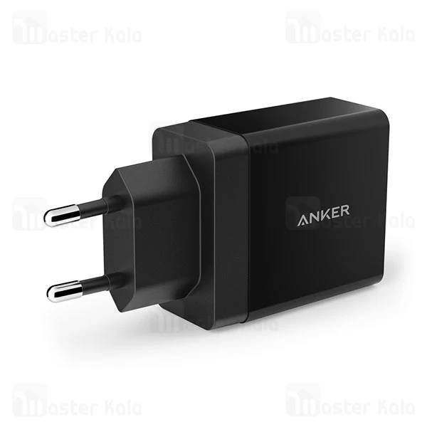 شارژر دیواری فست شارژ انکر Anker A2021 24W 4.8A QC3.0 2 Port