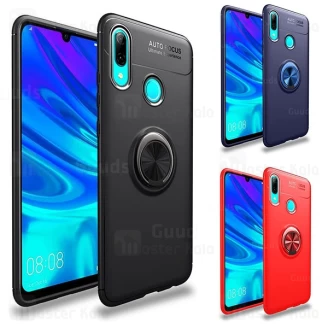 قاب ژله ای طرح چرم انگشتی هواوی Huawei Y7 Prime 2019 / Y7 2019 Becation A.F Magnetic Ring
