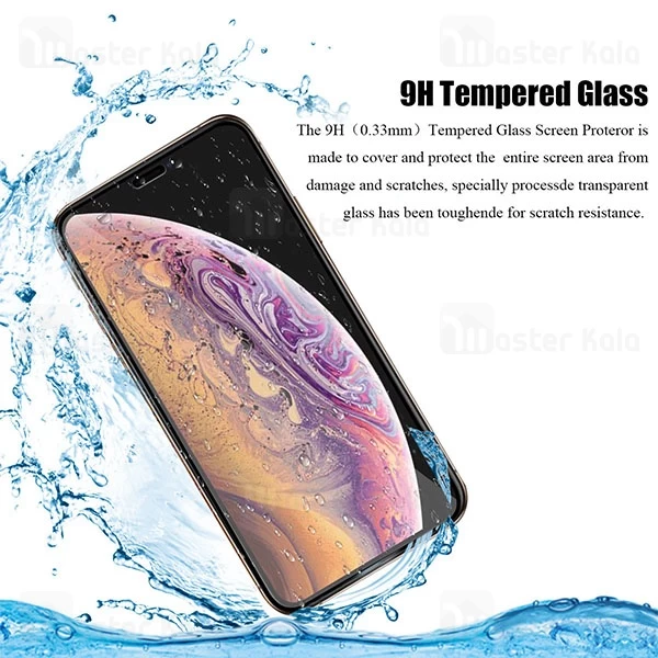 محافظ صفحه شیشه ای تمام صفحه تمام چسب آیفون Apple iPhone 11 Pro Max Mocol Glass