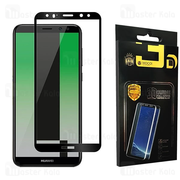 محافظ صفحه نمایش شیشه ای تمام صفحه و خمیده تمام چسب مناسب Huawei Mate 10 Lite