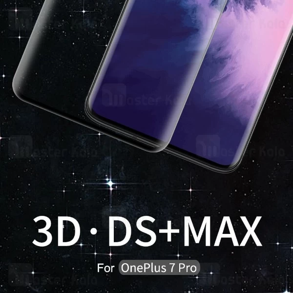 محافظ صفحه شیشه ای تمام صفحه تمام چسب نیلکین Oneplus 7 Pro Nillkin 3D DS+ Max