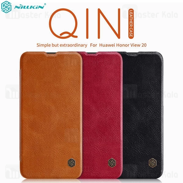 کیف چرمی Huawei Honor View 20 Nillkin Qin Leather Case