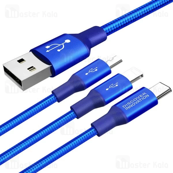 کابل سه سر نیلکین Nillkin Swift 3-in-1 Cable توان 3 آمپر