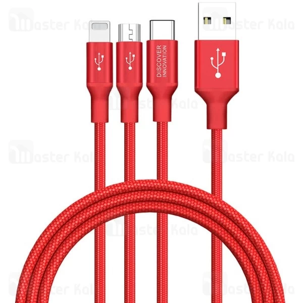 کابل سه سر نیلکین Nillkin Swift 3-in-1 Cable توان 3 آمپر