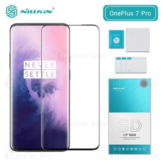 محافظ صفحه شیشه ای تمام صفحه نیلکین وان پلاس Oneplus 7 Pro / OnePlus 7T Pro 3D CP+ Max