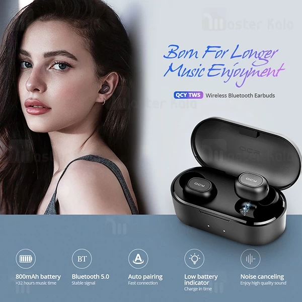 هندزفری بلوتوث دوگوش کیو سی وای Xiaomi QCY T2C