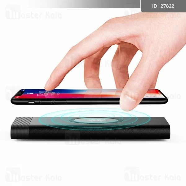 پاوربانک وایرلس 10000 میلی آمپر راک Rock RMP0385 Wireless توان 2.4 آمپر