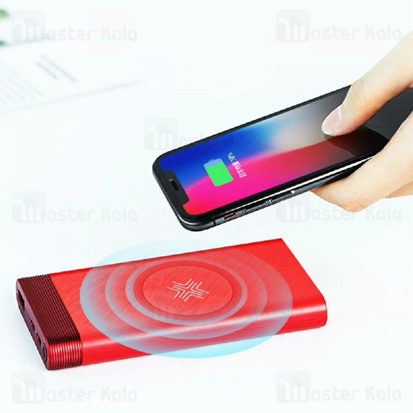 پاوربانک وایرلس 10000 میلی آمپر راک Rock RMP0385 Wireless توان 2.4 آمپر