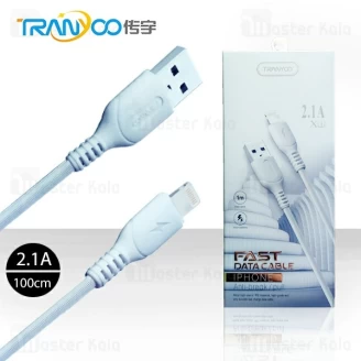 کابل لایتنینگ ترانیو Tranyoo X1 New Cable توان 2.1 آمپر و طول 1 متر