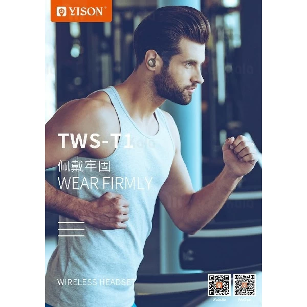 هندزفری بلوتوث دوتایی وایسون Yison TWS-T1 True Wireless Earphones