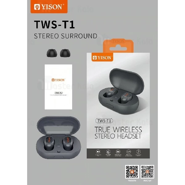 هندزفری بلوتوث دوتایی وایسون Yison TWS-T1 True Wireless Earphones