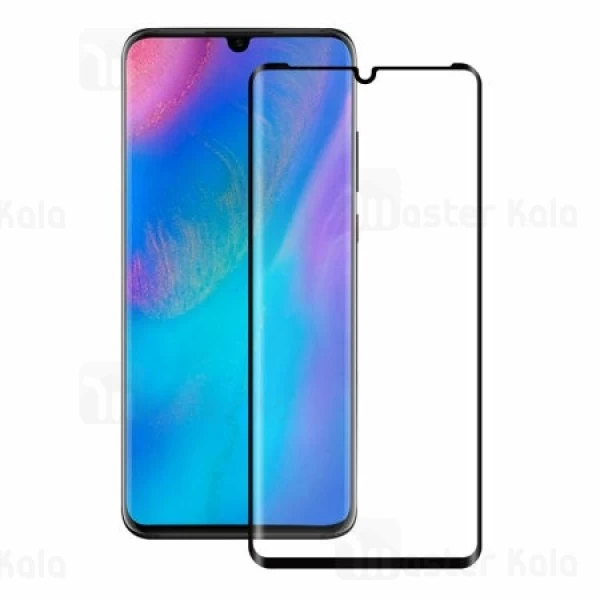 محافظ صفحه شیشه ای تمام صفحه تمام چسب خمیده هواوی Huawei P30 Pro Glass