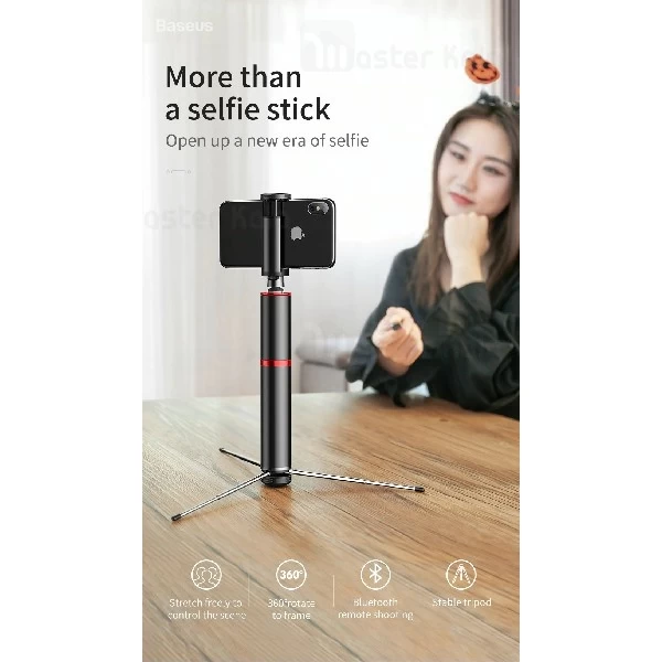 مونوپاد و سه پایه شاتر دار بیسوس Baseus Fully Folding Selfie Stick SUDYZP-D1S