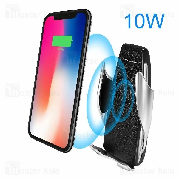 هولدر و شارژر وایرلس هوشمند Crystal Digital S5 Wireless Charger توان 10 وات