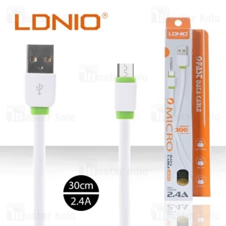 کابل میکرو یو اس بی الدینیو LDNIO XS-073 Micro Cable به طول 30 سانتی متر