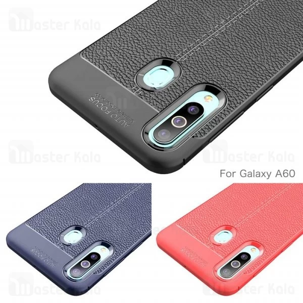 قاب طرح چرم Samsung Galaxy A60 Auto Focus Jelly Case