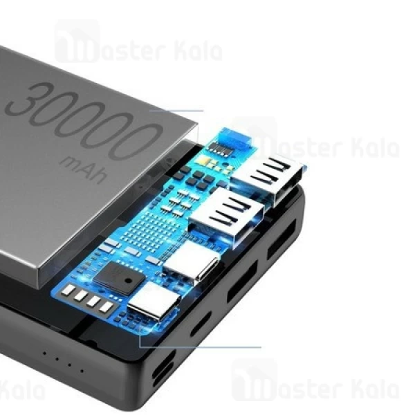 پاوربانک 30000 فست شارژ بیسوس Baseus Mini JA X30 30000mAh PPJAN-C01 PD سه پورت