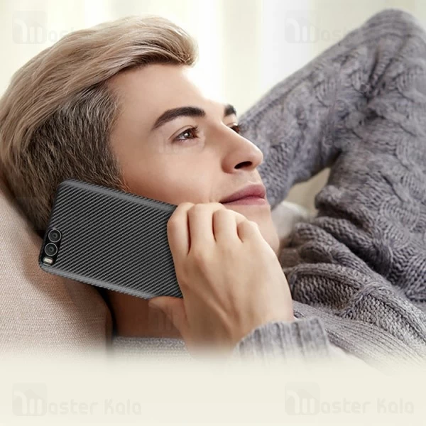 قاب فیبر کربنی Xiaomi Mi 6 Haimen Fiber Carbon Texture