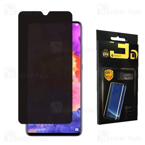 گلس حریم شخصی تمام صفحه و تمام چسب هواوی Huawei P30 Lite / Nova 4e Privacy Mocol Glass
